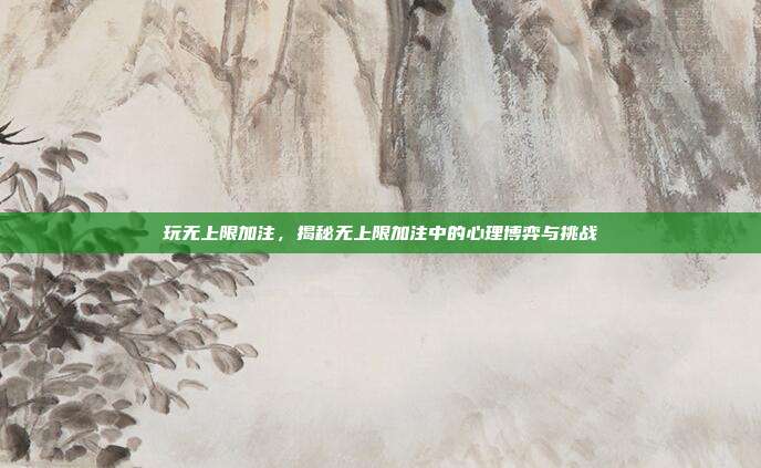 玩无上限加注，揭秘无上限加注中的心理博弈与挑战